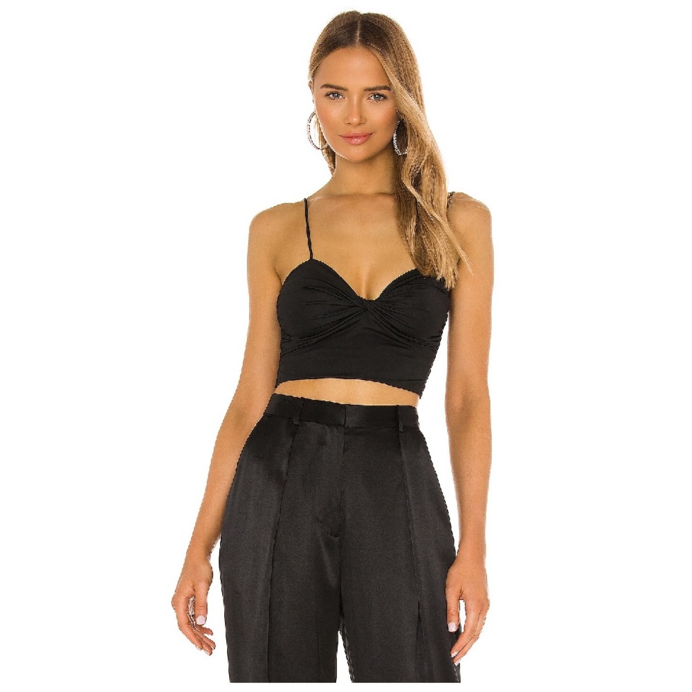 Lovers and Friends Ida Women’s Black Cropped Top Small